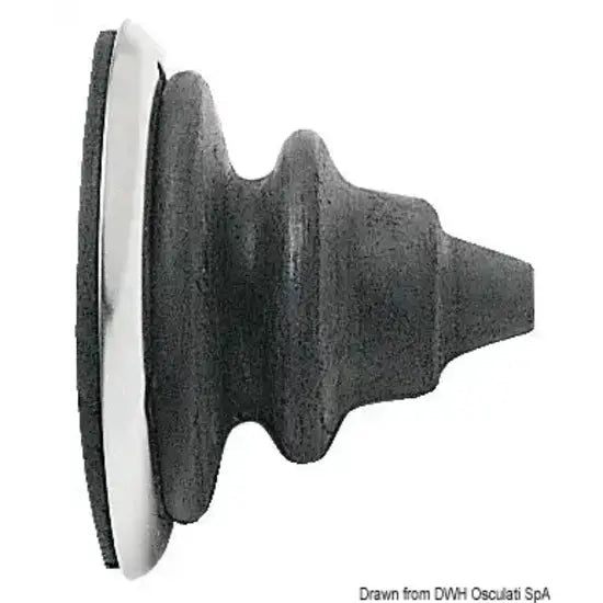 Nautica 0341000 Osculati 03.410.00 SKU 03 410 00 EAN 8033137072819 Ghiera passacavi inox con soffietto Dutral nero 2 PZ