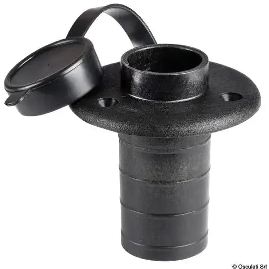 Nautica 1100004 Osculati 11.000.04 SKU 11 000 04 EAN 8033137059308 Basetta plastica nera incasso piano 2 contatti 1 PZ
