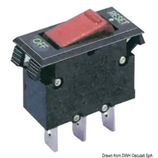 Nautica 1473210 Osculati 14.732.10 SKU 14 732 10 EAN 8033137091971 Interruttore termico a bascula 10 A 4 PZ