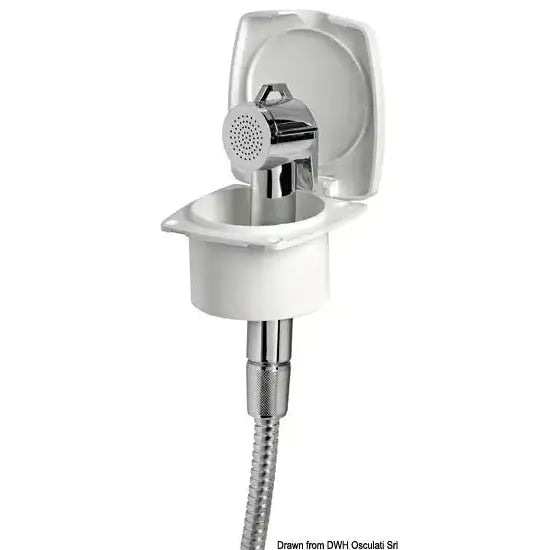 Nautica 1516031 Osculati 15.160.31 SKU 15 160 31 Box doccia New Edge bianco tubo inox 4 m 1 BU 10 PZ