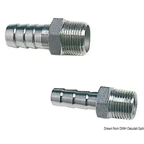 Nautica 1730601 Osculati 17.306.01 SKU 17 306 01 EAN 8033137100857 Portagomma maschio inox 3/8" x 15 mm 4 PZ