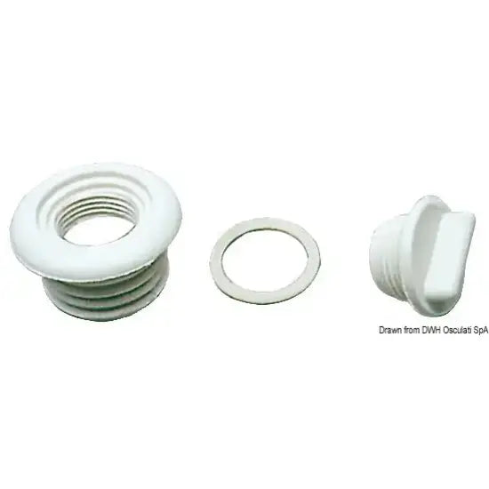 Nautica 1853600 Osculati 18.536.00 SKU 18 536 00 EAN 8033137106859 Tappo nylon nero 1 PZ