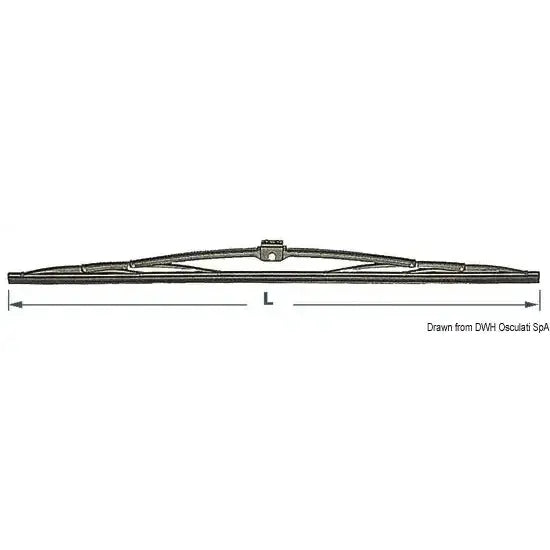 Nautica 1961660 Osculati 19.616.60 SKU 19 616 60 EAN 8033137108181 Spazzola inox Doga 600 mm 1 PZ