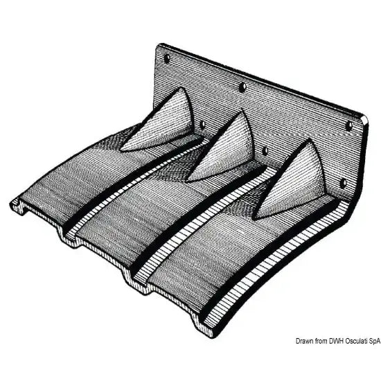 Nautica 5164000 Osculati 51.640.00 SKU 51 640 00 EAN 8033137156366 Flap plastica 280 x 200 mm 1 CP