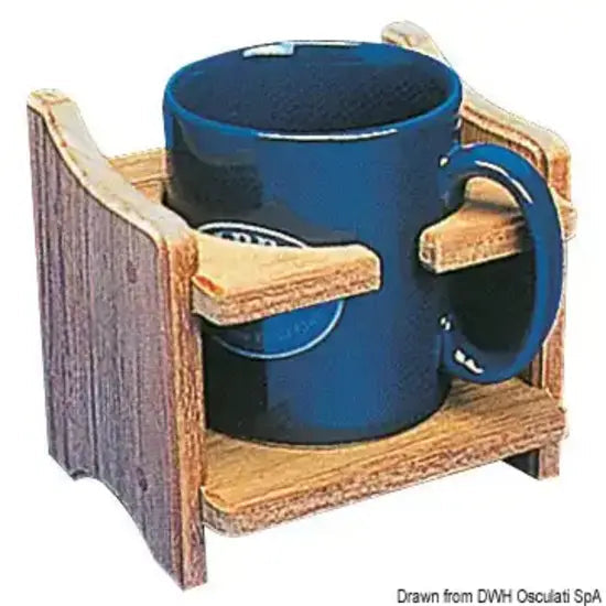 Nautica 7137110 Osculati 71.371.10 SKU 71 371 10 EAN 8719497023479 Porta tazza o lattina teak 1 PZ