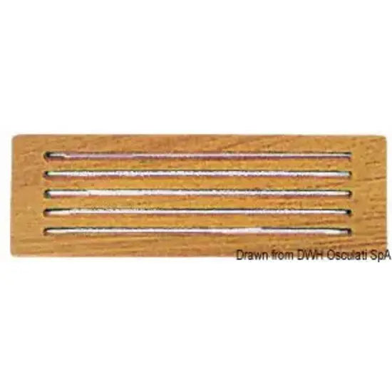Nautica 7139631 Osculati 71.396.31 SKU 71 396 31 EAN 8033137173622 Frontalino protezione teak 300x100 mm 1 PZ