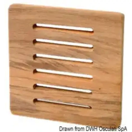 Nautica 7139670 Osculati 71.396.70 SKU 71 396 70 EAN 8033137173660 Frontalino protezione teak 125x125 mm 1 PZ