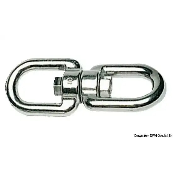 Nautica 0101813 Osculati 01.018.13 SKU 01 018 13 EAN 8033137064623 Girella inox doppio occhio 13 mm 1 PZ