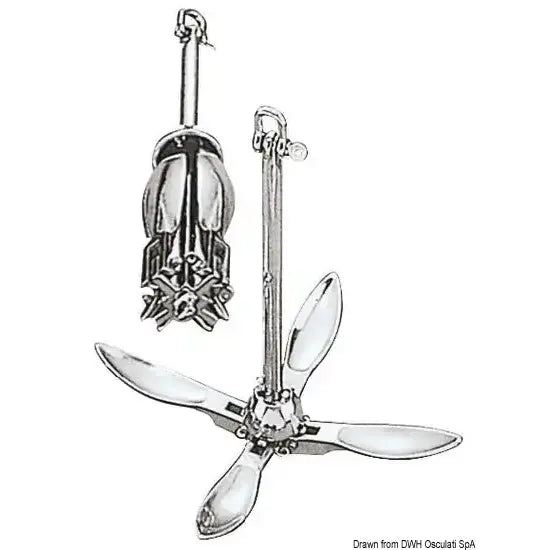 Nautica 0113804 Osculati 01.138.04 SKU 01 138 04 EAN 8033137065248 Ancora a ombrello inox 4 kg 1 PZ