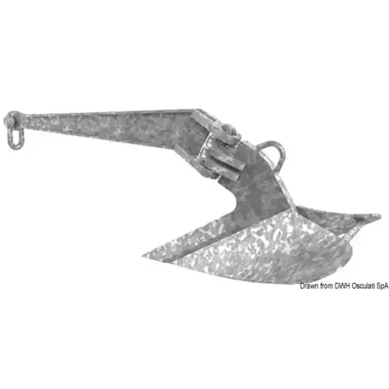 Nautica 0114727 Osculati 01.147.27 SKU 01 147 27 EAN 8033137065705 Ancora CQR acciaio galvanizzato 27 kg 1 PZ