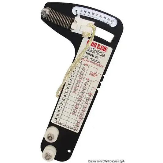 Nautica 0457303 Osculati 04.573.03 SKU 04 573 03 EAN 036791002053 Tensiometro professionale Loos per cavi 8/9/10 mm 1 PZ