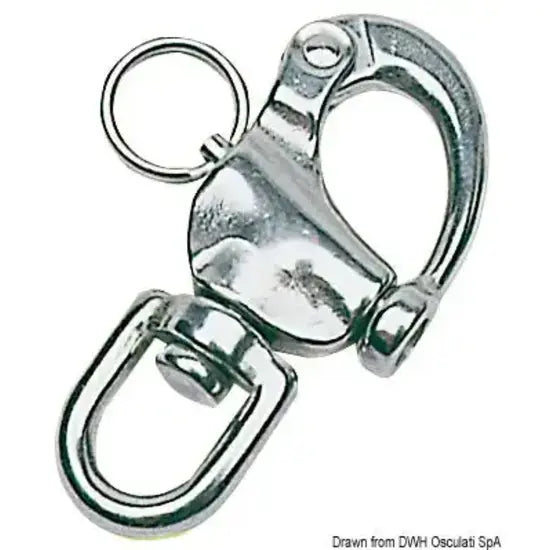 Nautica 0984570 Osculati 09.845.70 SKU 09 845 70 EAN 8033137081606 Moschettone inox spinnaker 70 mm 1 PZ