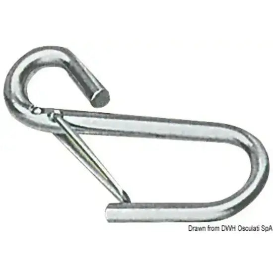 Nautica 0984900 Osculati 09.849.00 SKU 09 849 00 EAN 8033137081668 Ganci inox a molla mm 75 8 PZ