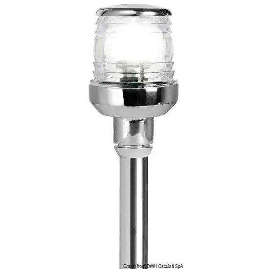 Nautica 1111012 Osculati 11.110.12 SKU 11 110 12 EAN 8033137017896 Asta 100 cm inox con fanale plastica bianca 1 PZ