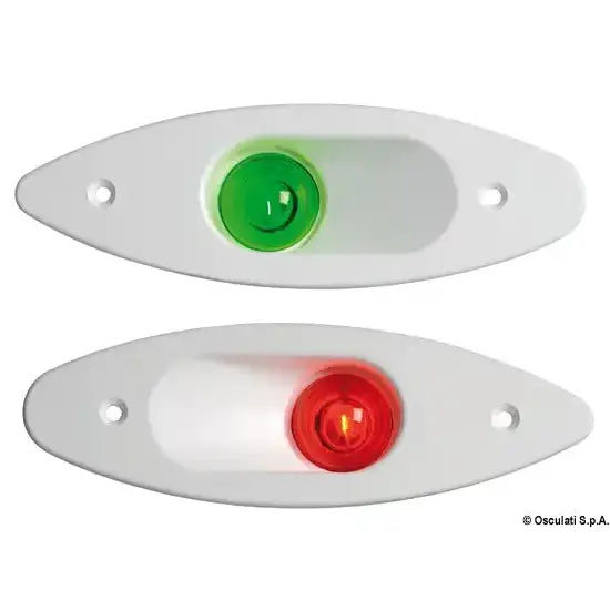 Nautica 1112911 Osculati 11.129.11 SKU 11 129 11 EAN 8033137012150 Fanale ABS ad incasso rosso/bianco 1 PZ