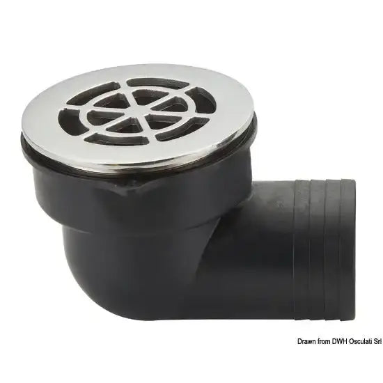Nautica 1712601 Osculati 17.126.01 SKU 17 126 01 Scarico a pozzetto con flap antireflusso ø 1,5" 1 PZ