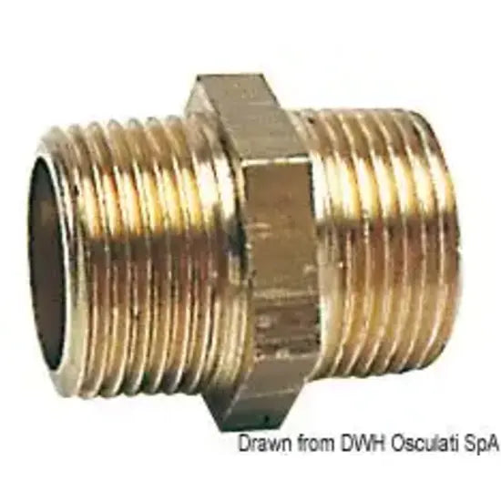 Nautica 1722501 Osculati 17.225.01 SKU 17 225 01 EAN 8033137099007 Nipple ottone doppio 1/2" 1 PZ