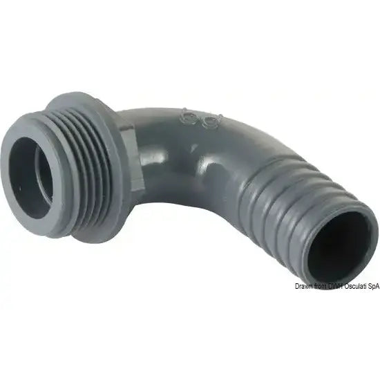 Nautica 1723804 Osculati 17.238.04 SKU 17 238 04 EAN 8033137099922 Portagomma 90° PP 3/4" x 25 mm 1 PZ