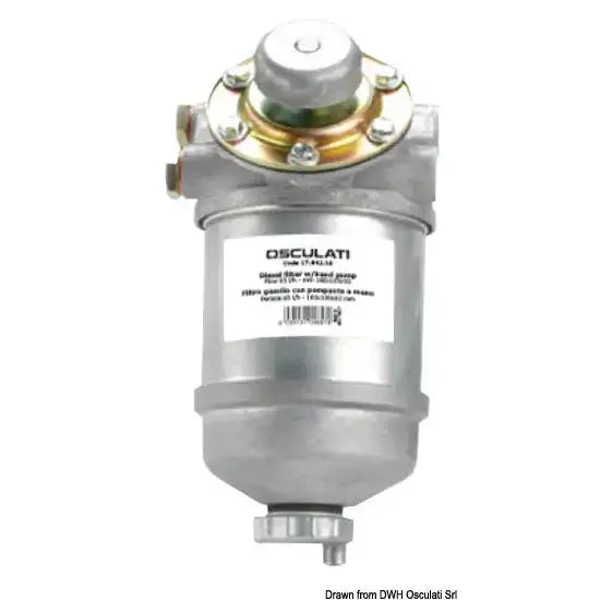 Nautica 1784210 Osculati 17.842.10 SKU 17 842 10 EAN 8033137048579 Filtro gasolio con pompante a mano 1 PZ