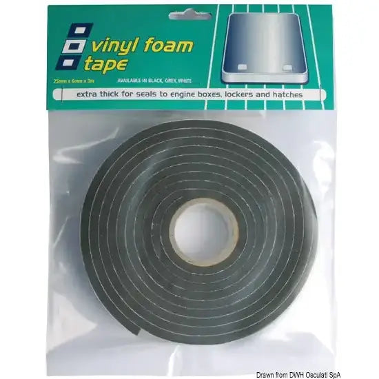 Nautica 1911401 Osculati 19.114.01 SKU 19 114 01 EAN 5018400070870 Nastro adesivo PVC oblò 6 x 25 mm 1 PZ