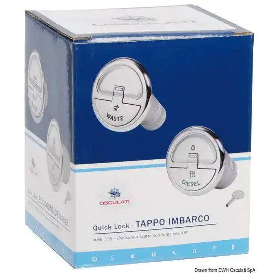 Nautica 2036603 Osculati 20.366.03 SKU 20 366 03 EAN 8033137110207 Tappo imbarco Quick Lock Diesel mm 50 1 PZ