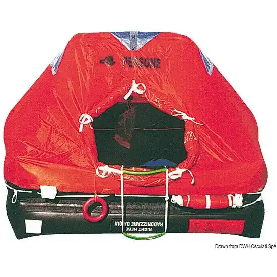Nautica 2275006 Osculati 22.750.06 SKU 22 750 06 EAN 8033137112812 Zattere professionale Med-Sea 6 persone ABS 1 PZ