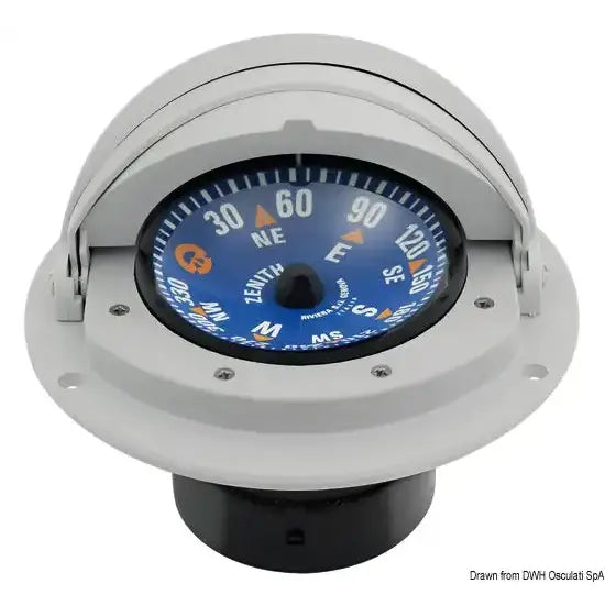 Nautica 2501426 Osculati 25.014.26 SKU 25 014 26 EAN 8033137114373 Bussola Riviera 3" con coperchio blu/grigia 1 PZ