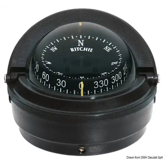 Nautica 2508211 Osculati 25.082.11 SKU 25 082 11 EAN 8033137115066 Bussola Ritchie Voyager 3" esterna nera/nera 1 PZ