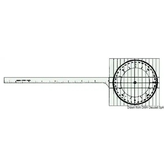 Nautica 2614300 Osculati 26.143.00 SKU 26 143 00 EAN 8033137184963 Naviregle tracciatore polare 2 PZ