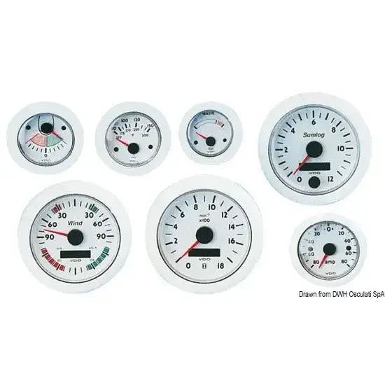 Nautica 2747002 Osculati 27.470.02 SKU 27 470 02 Contagiri bianco 0-4000rpm 24V 1 PZ