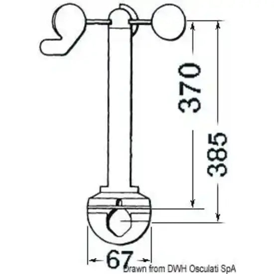 Nautica 2960021 Osculati 29.600.21 SKU 29 600 21 EAN 723193100509 Trasduttore Wind Raymarine Z195 1 PZ