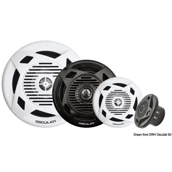 Nautica 2974102 Osculati 29.741.02 SKU 29 741 02 EAN 8033137192074 Casse a doppio cono 3'' 2x20 W nere 1 CP 1 PZ