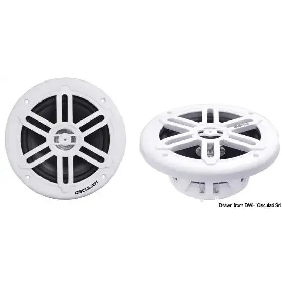 Nautica 2974303 Osculati 29.743.03 SKU 29 743 03 EAN 8033137193941 Casse stereo doppio cono bianche 6,5" - 2X120W 1 CP