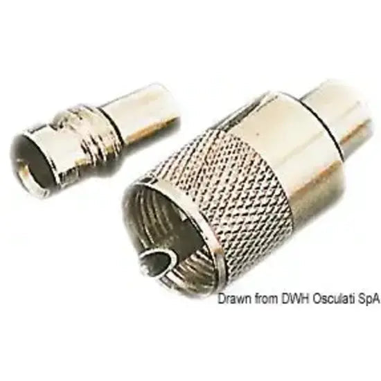 Nautica 2990310 Osculati 29.903.10 SKU 29 903 10 EAN 8033137043185 Spina connessione VHF con riduzione 1 PZ