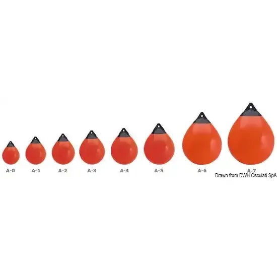 Nautica 3360012RO Osculati 33.600.12RO SKU 33 600 12RO Gavitello Polyform A1 rosso 1 CT 10 PZ