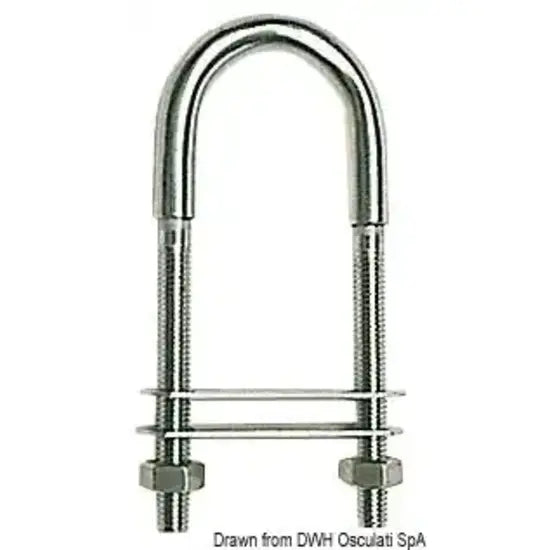 Nautica 3912507 Osculati 39.125.07 SKU 39 125 07 EAN 8033137130298 Cavallotto inox 80 mm 45x13 mm 1 CF 5 PZ