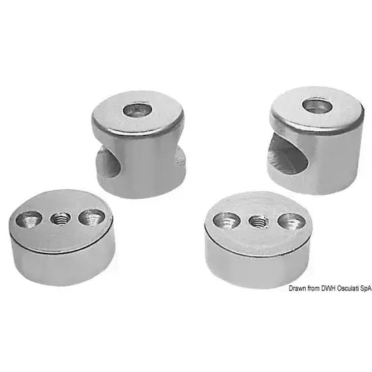 Nautica 4160910 Osculati 41.609.10 SKU 41 609 10 EAN 8033137036002 Centrale anodizzato per tubo ovale 1 PZ