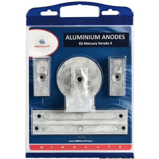 Nautica 4335500 Osculati 43.355.00 SKU 43 355 00 EAN 8033137060700 Kit anodi 4 pz Mercury zinco 1 PZ