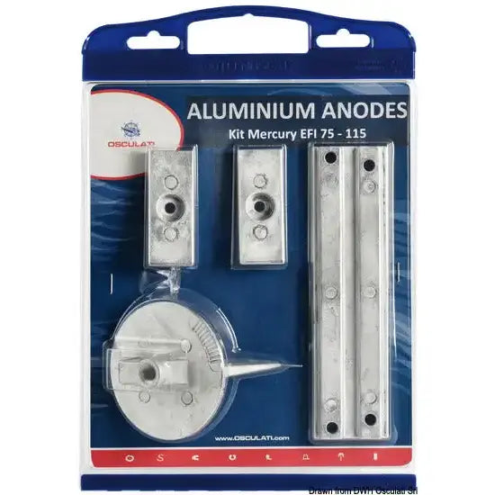 Nautica 4335702 Osculati 43.357.02 SKU 43 357 02 EAN 8033137060878 Kit anodi Mercury magnesio 75>115 Efi 1 PZ