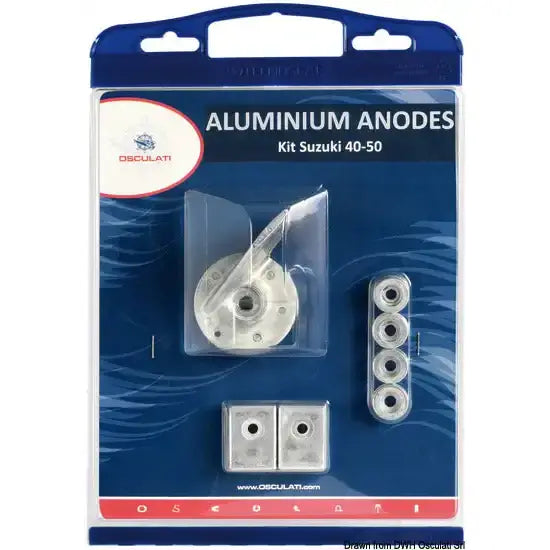 Nautica 4337000 Osculati 43.370.00 SKU 43 370 00 EAN 8033137060939 Kit anodi Suzuki 40/50 HP zinco 1 PZ