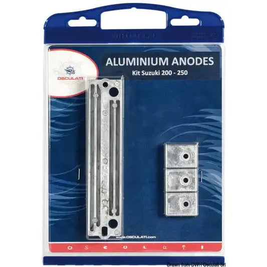 Nautica 4337202 Osculati 43.372.02 SKU 43 372 02 EAN 8033137060892 Kit anodi Suzuki 150/250 HP magnesio 1 PZ