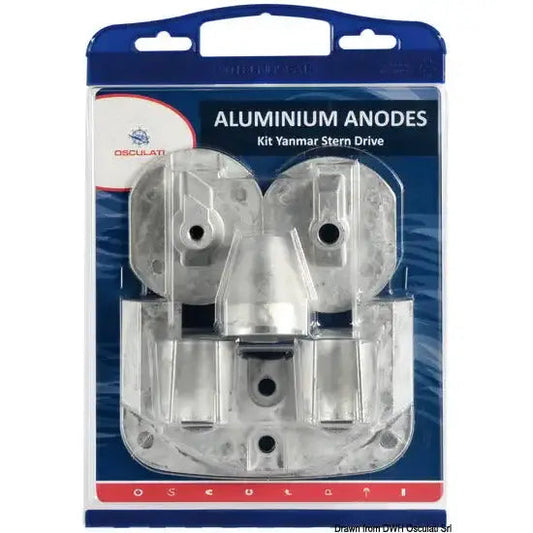 Nautica 4353802 Osculati 43.538.02 SKU 43 538 02 EAN 8033137060748 Kit anodi alluminio gruppi poppieri 1 PZ