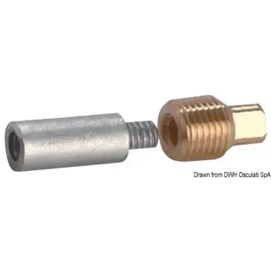 Nautica 4354011 Osculati 43.540.11 SKU 43 540 11 EAN 8033137139260 Anodo Volvo 85 mm x Ø 1/2’’ BSPT 1 PZ