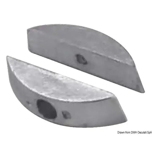 Nautica 4355500 Osculati 43.555.00 SKU 43 555 00 EAN 8033137139734 Anodo zinco Volvo eliche pieghevoli 2 CP