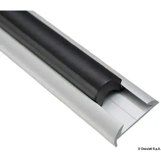 Nautica 4448510 Osculati 44.485.10 SKU 44 485 10 EAN 8033137142826 Profilo parabordo alluminio anodizzato 38 x 9 mm (barre da 6 m) 1 PZ 6 MT
