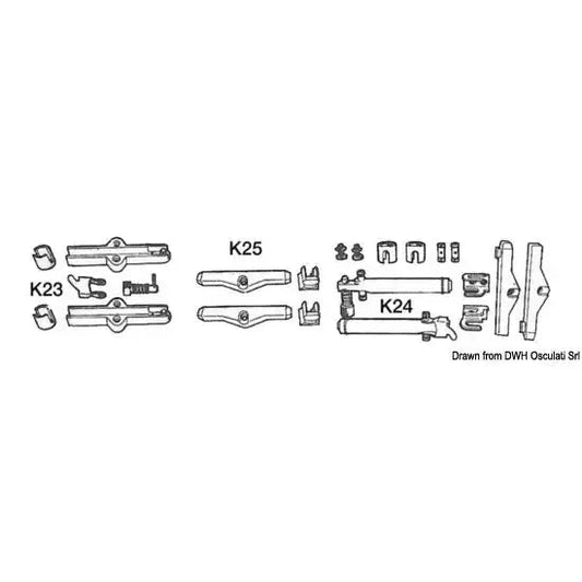 Nautica 4504723 Osculati 45.047.23 SKU 45 047 23 EAN 8031164327735 Kit K 23 per cavi C14 1 PZ