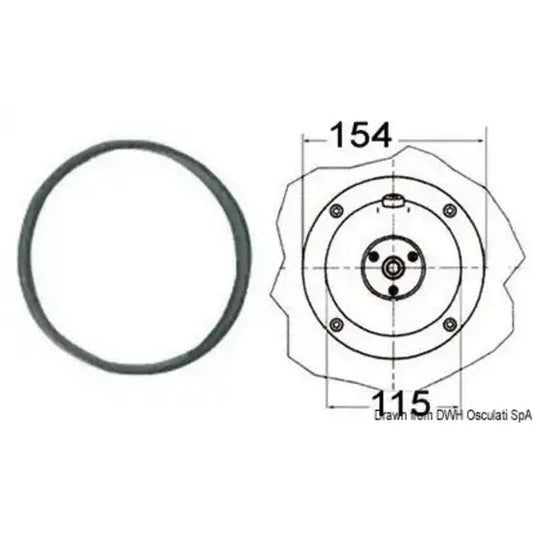 Nautica 4528010 Osculati 45.280.10 SKU 45 280 10 EAN 8031164394645 Flangia per timoneria idraulica 1 PZ