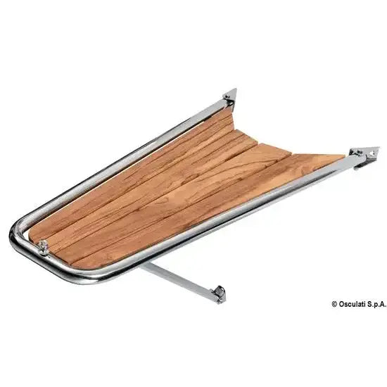 Nautica 4847106 Osculati 48.471.06 SKU 48 471 06 EAN 8033137150555 Delfiniera inox/teak semplice Ø tubo mm 32 1 PZ