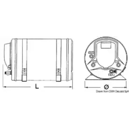 Nautica 5029103 Osculati 50.291.03 SKU 50 291 03 EAN 8053670381735 Scaldabagno Isotemp 50 l 1 PZ