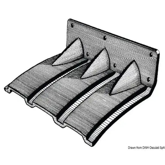 Nautica 5164000 Osculati 51.640.00 SKU 51 640 00 EAN 8033137156366 Flap plastica 280 x 200 mm 1 CP